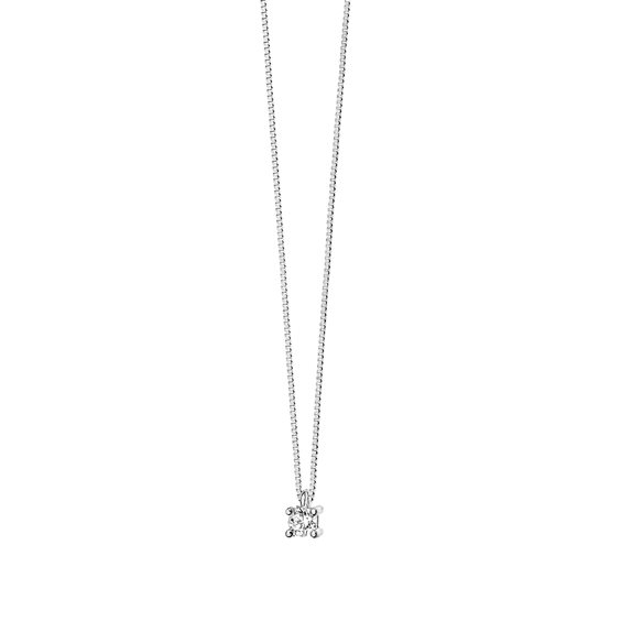 Necklace Comete Woman Punto Luce in White Gold GLB1359 - GLB1359